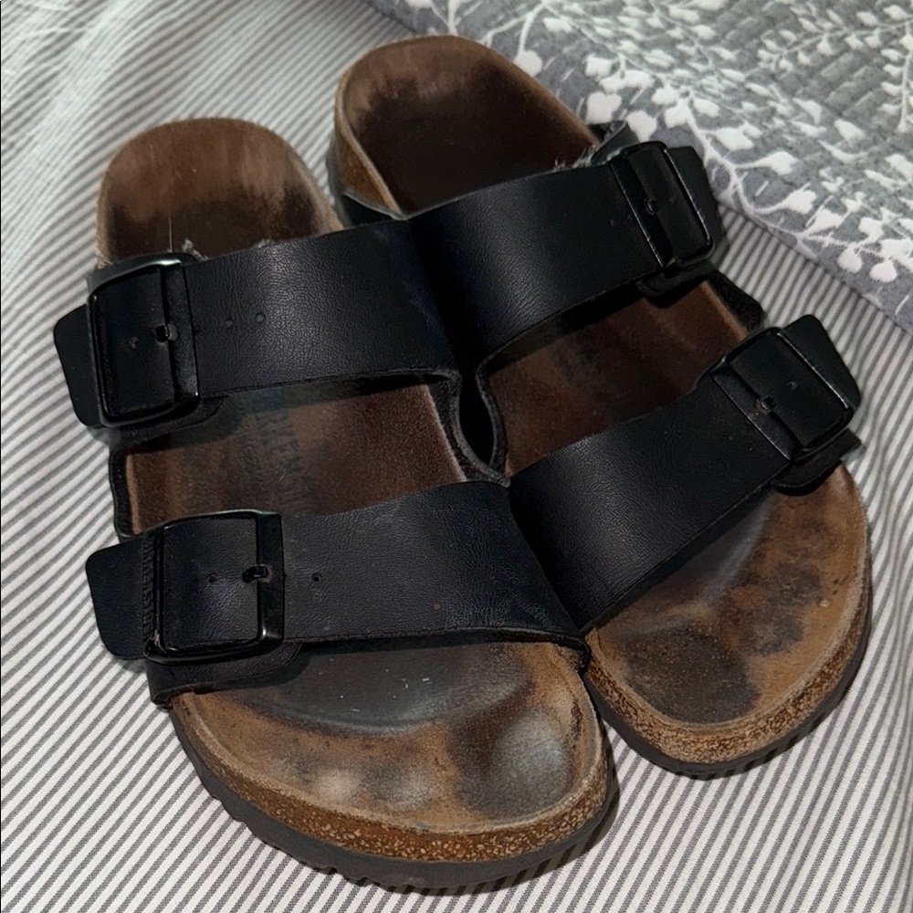 women’s black Birkenstocks size 40 from a pet and smoke free home.